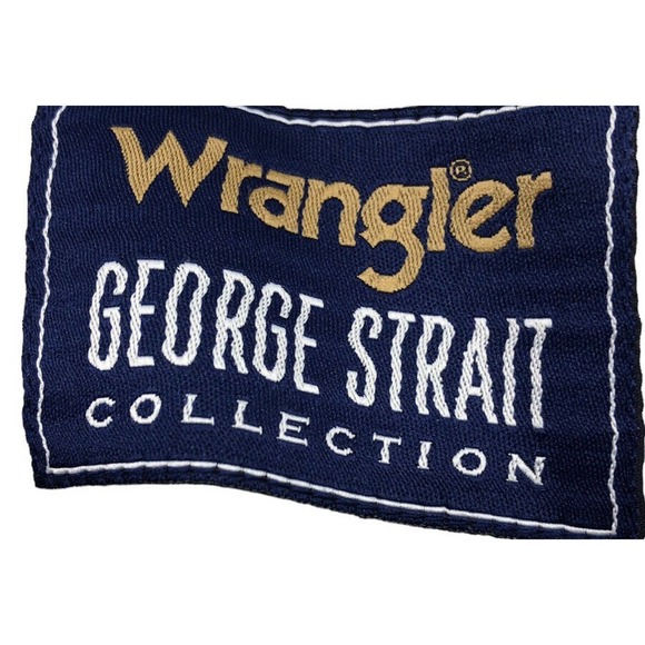 Wrangler George Strait Collection Plaid Shirt Medium Button Down Mens Cotton Bld - Picture 3 of 6